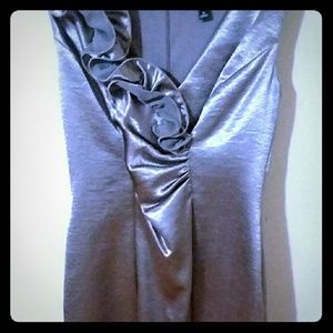 💞❣ BEAUTIFUL SILVER SOFT FEELING DRESS💕💨